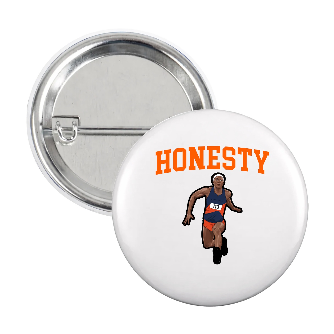 Game Day Button — Shirsey in White