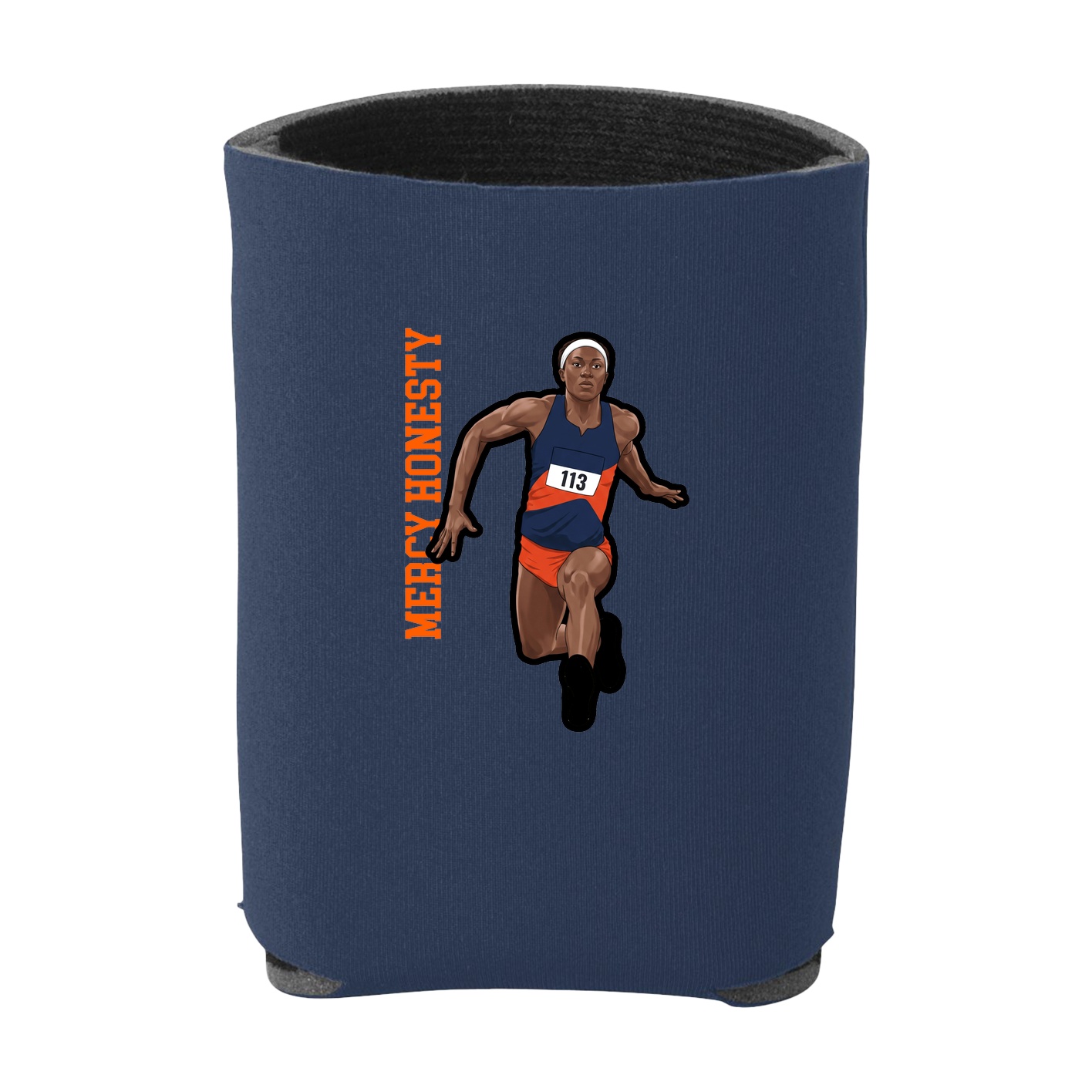 Can Holder — Name Vertical in Navy