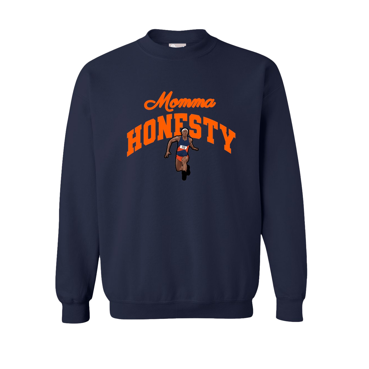 Fleece Crew — Mothers Day Arch in Navy