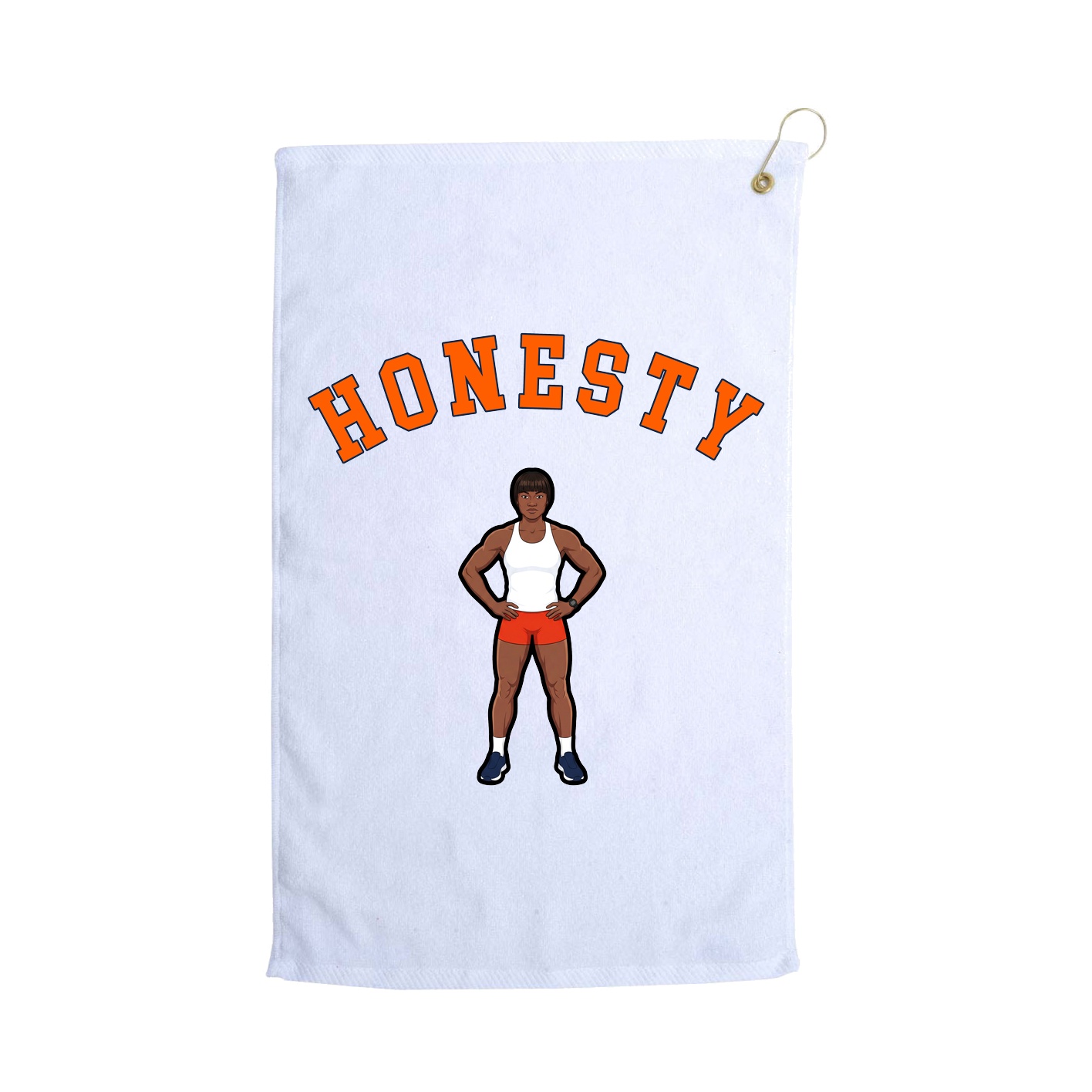 Golf Towel — Shirsey Arch in White