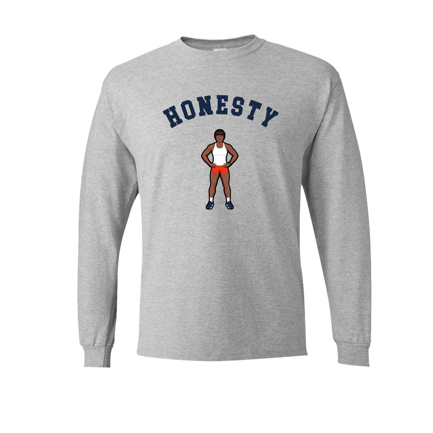 Long Sleeve Tee — Shirsey Arch in Grey