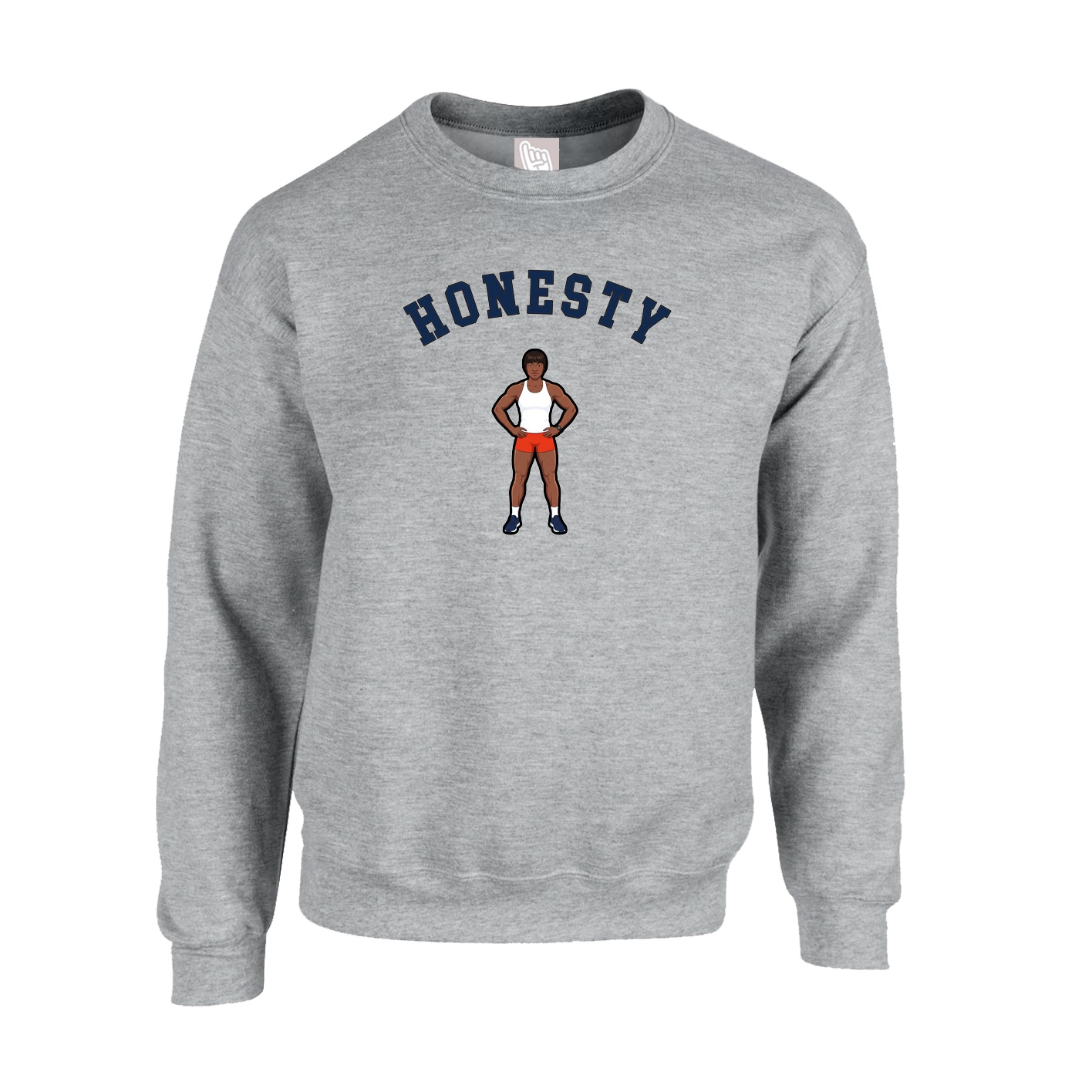 Fleece Crew — Shirsey Arch in Grey