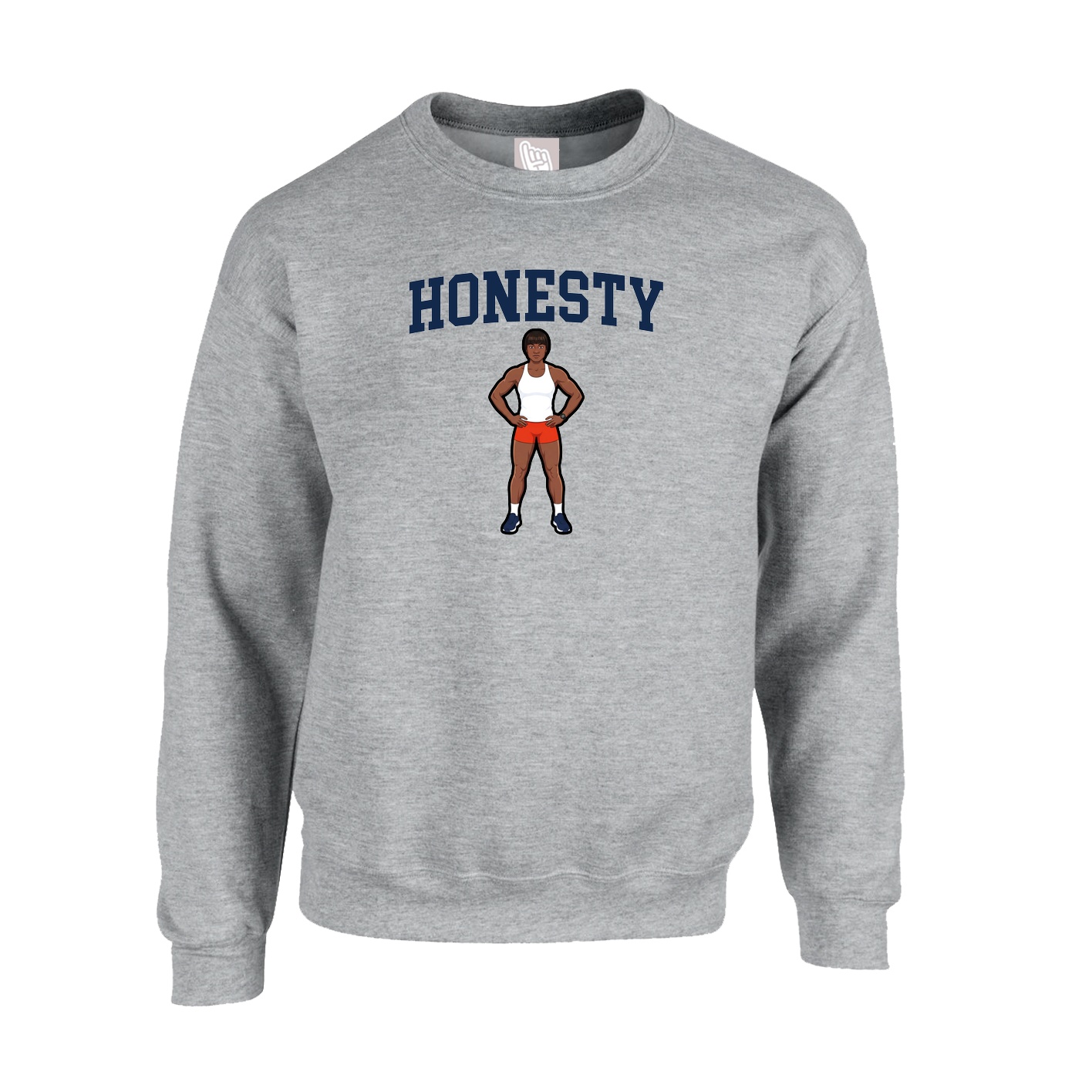 Fleece Crew — Shirsey in Grey