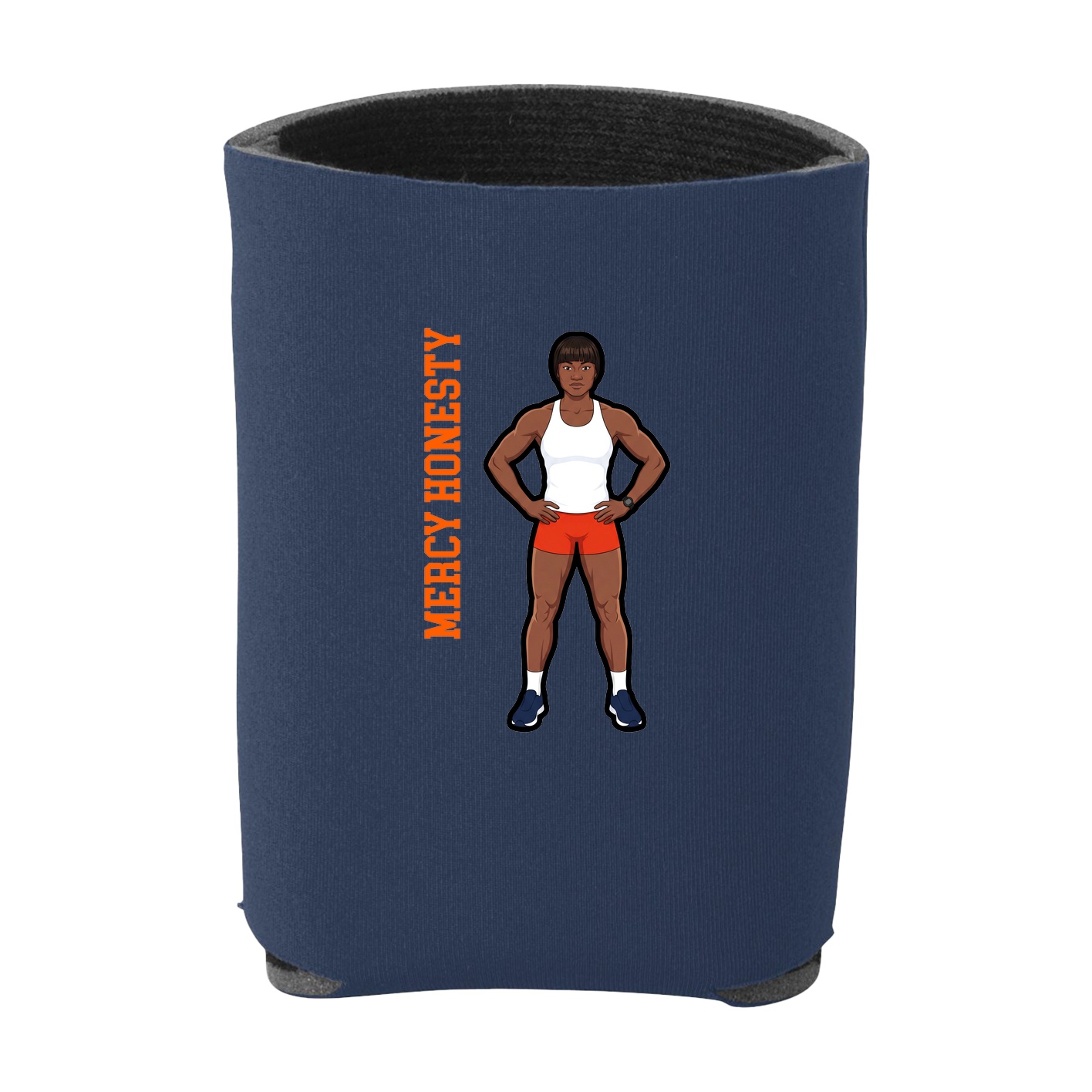 Can Holder — Name Vertical in Navy