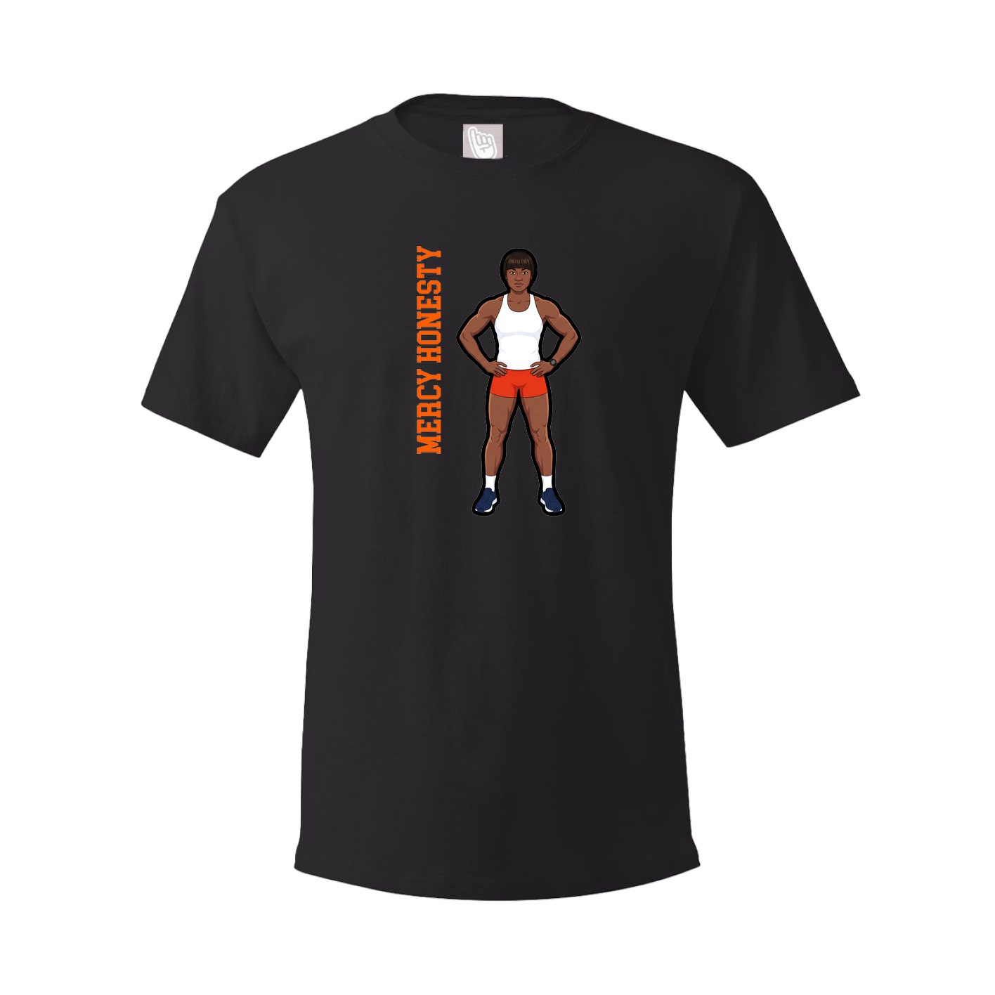 Tee — Name Vertical in Black