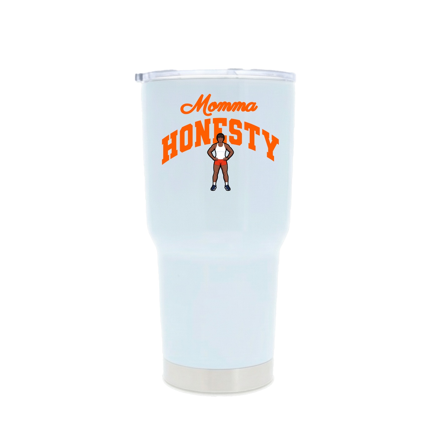 30oz Stainless Steel Tumbler — Mothers Day Arch in White