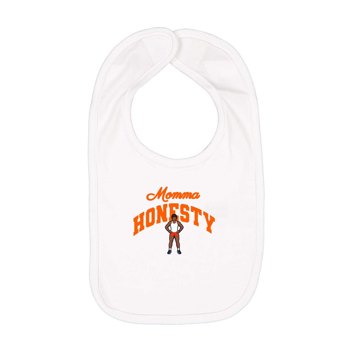 Infant Bib — Mothers Day Arch in White