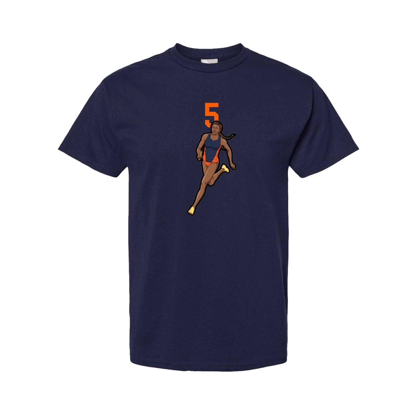 Youth Tee — Number Top in Navy