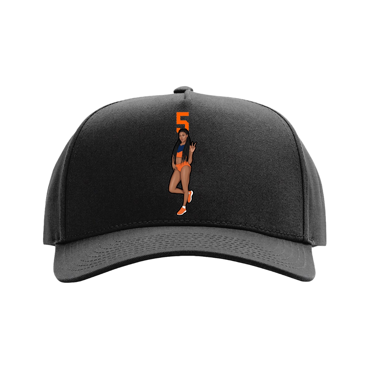 Full Fabric Five-Panel Champ Cap