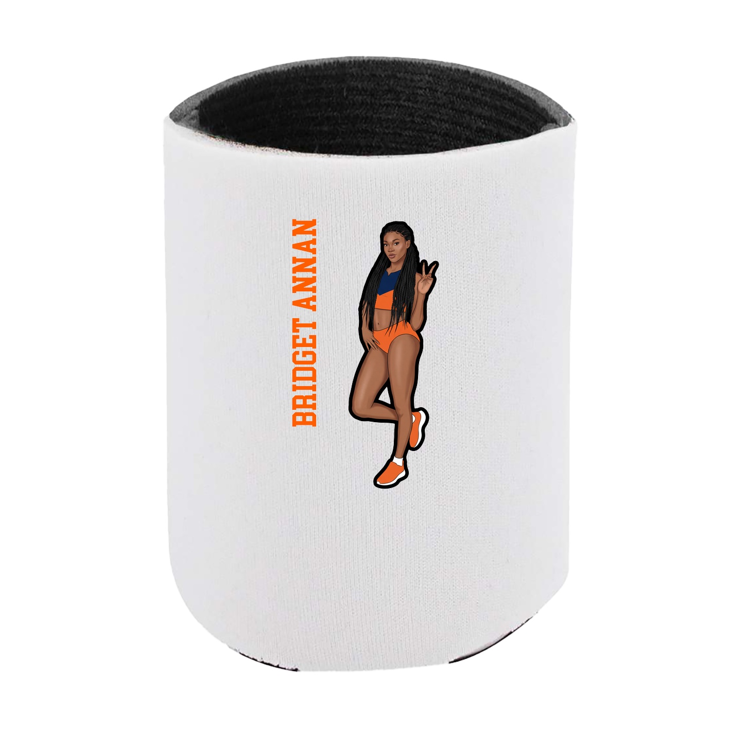 Can Holder — Name Vertical in White