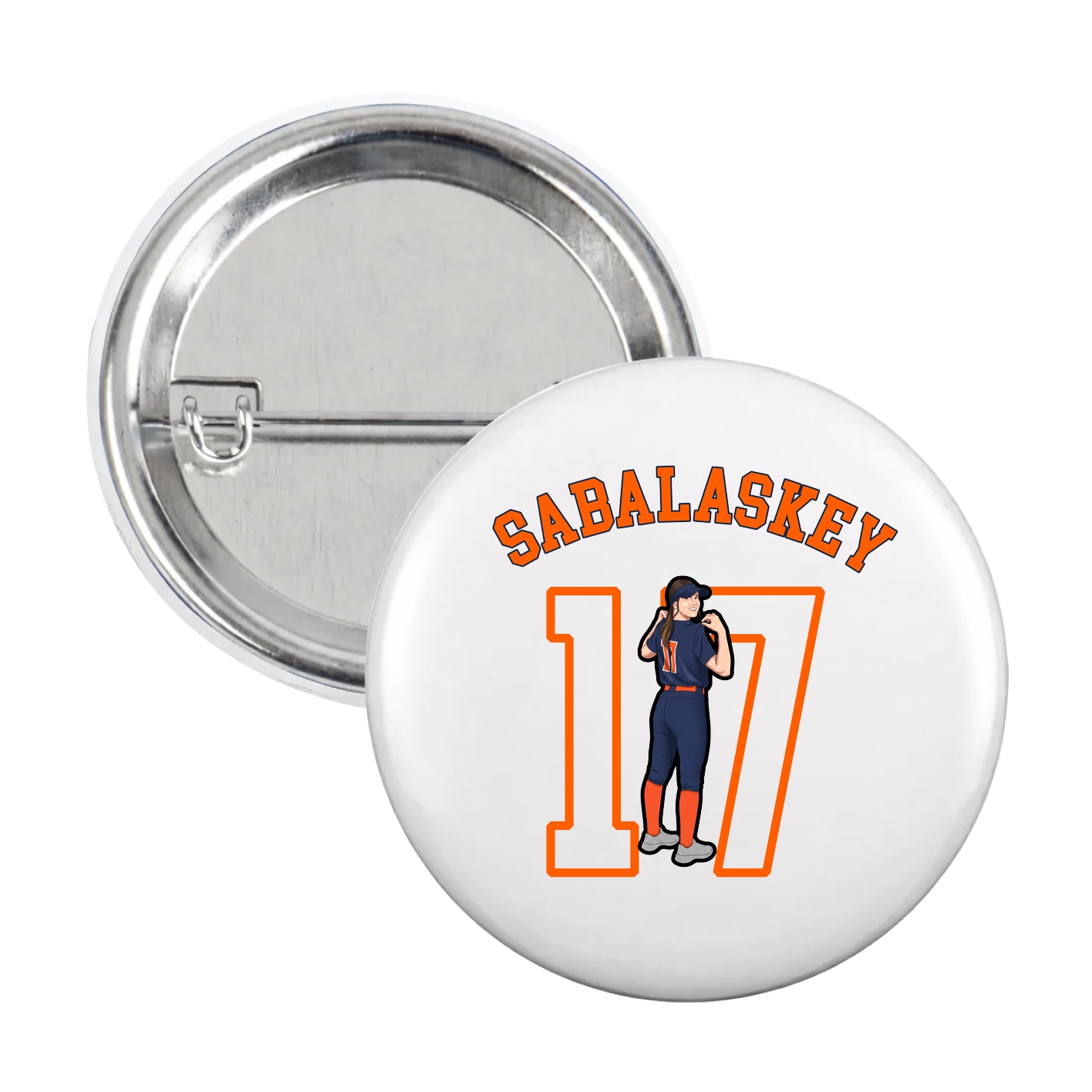 Game Day Button — Shirsey Arch in White