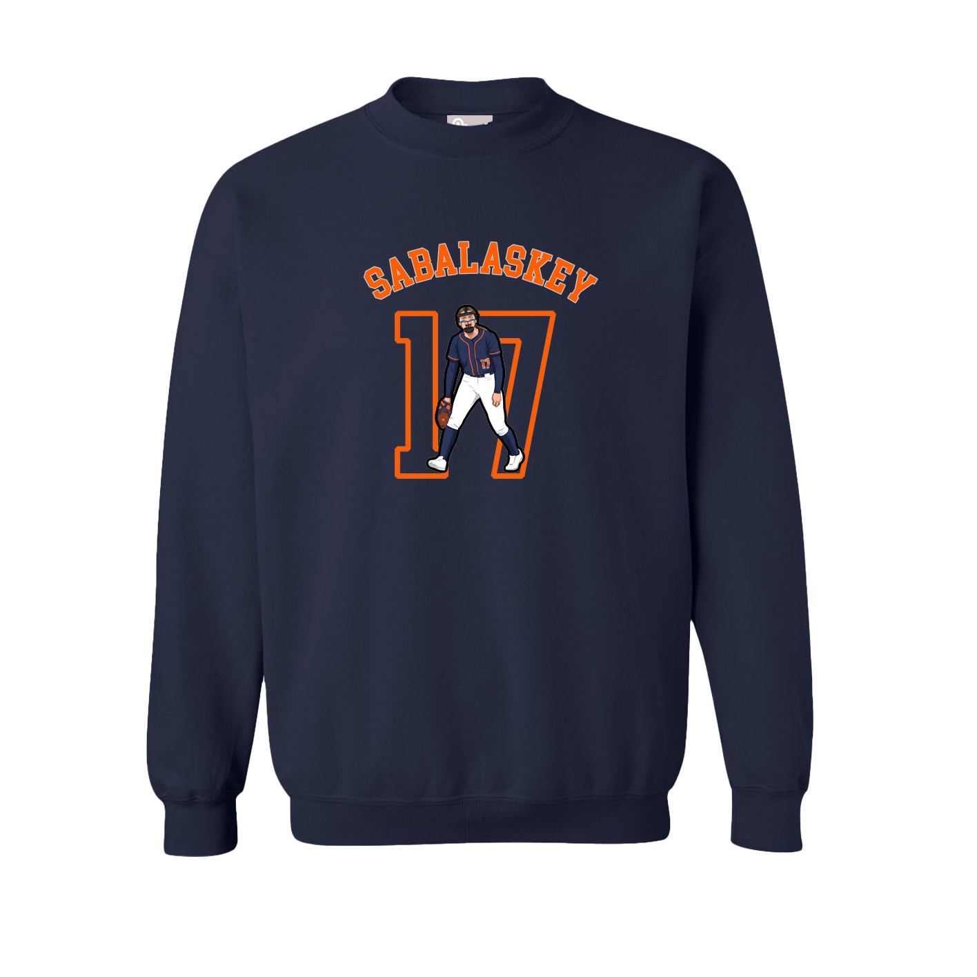 Fleece Crew — Shirsey Arch in Navy