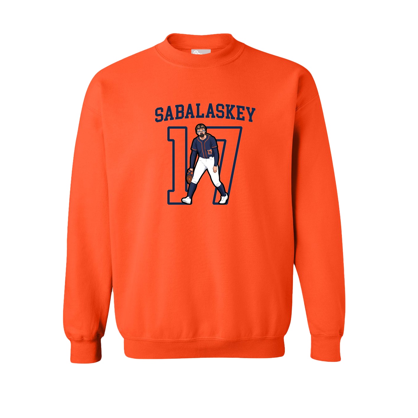 Fleece Crew — Shirsey in Orange