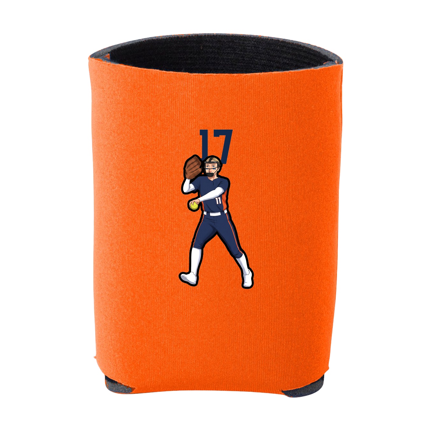Can Holder — Number Top in Orange