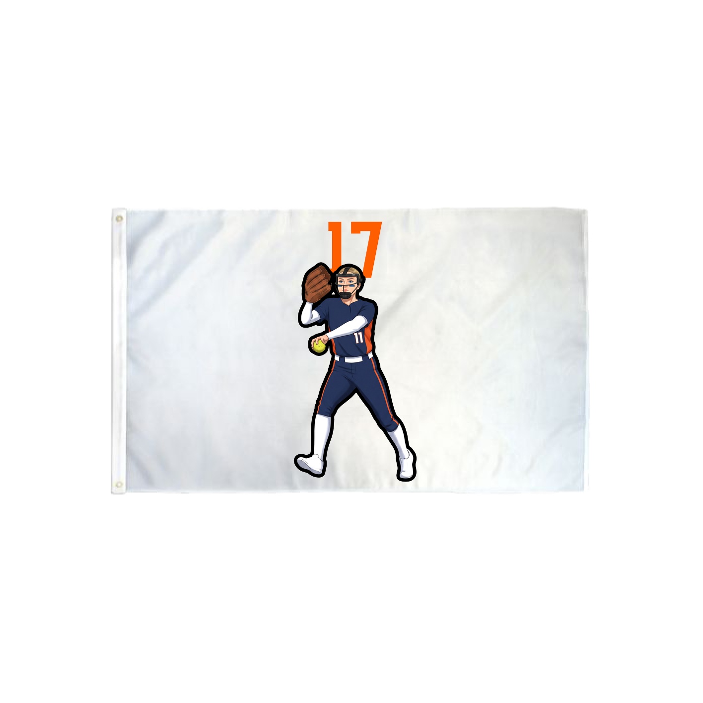 3x5 Flag — Number Top in Classic