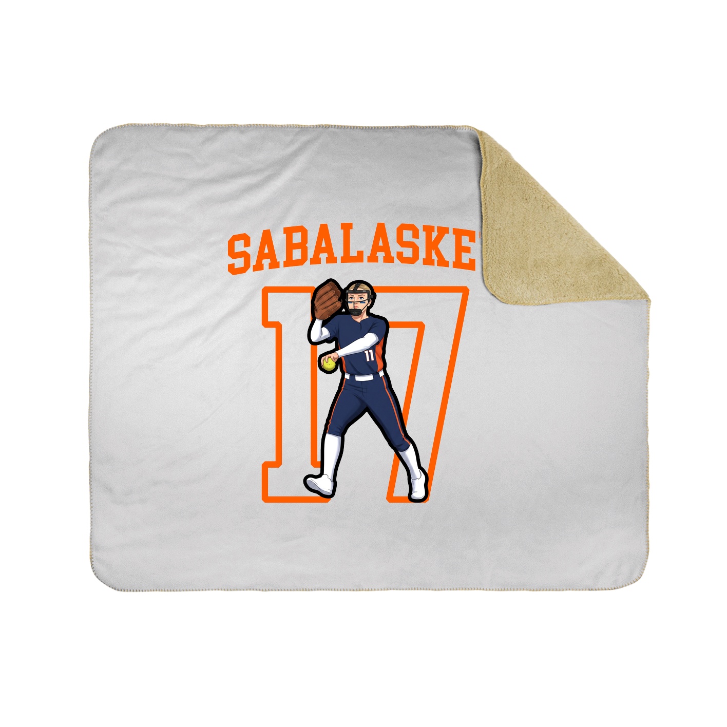 Throw Blanket — Shirsey in White