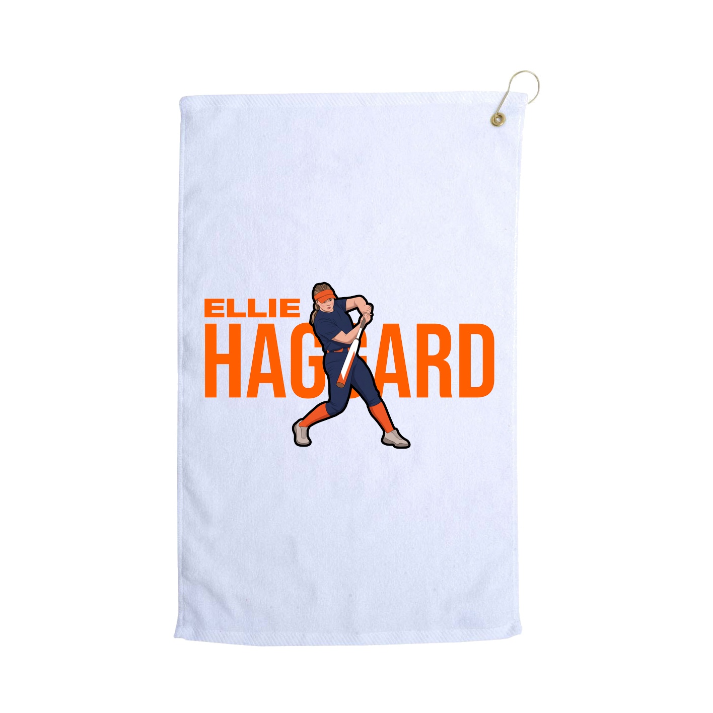 Golf Towel — Player Name in White