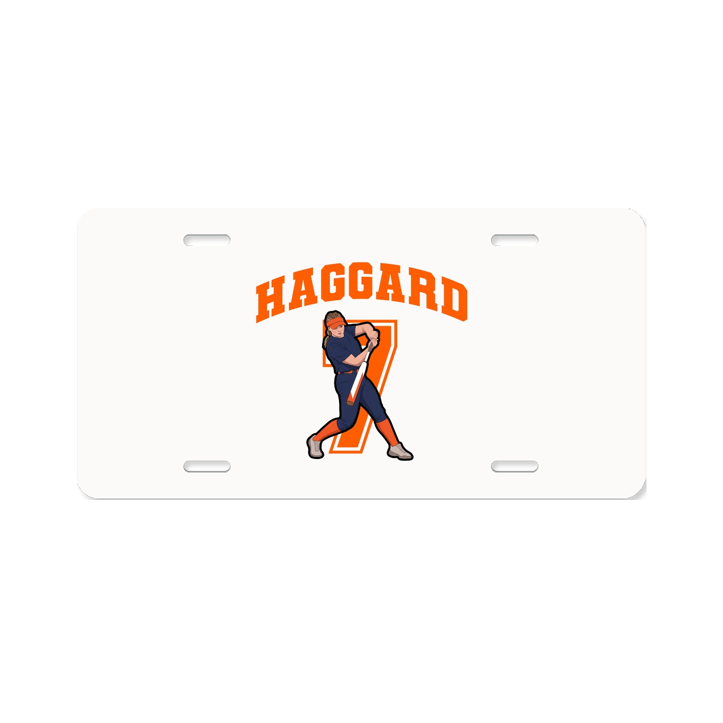 License Plate — Number in Classic