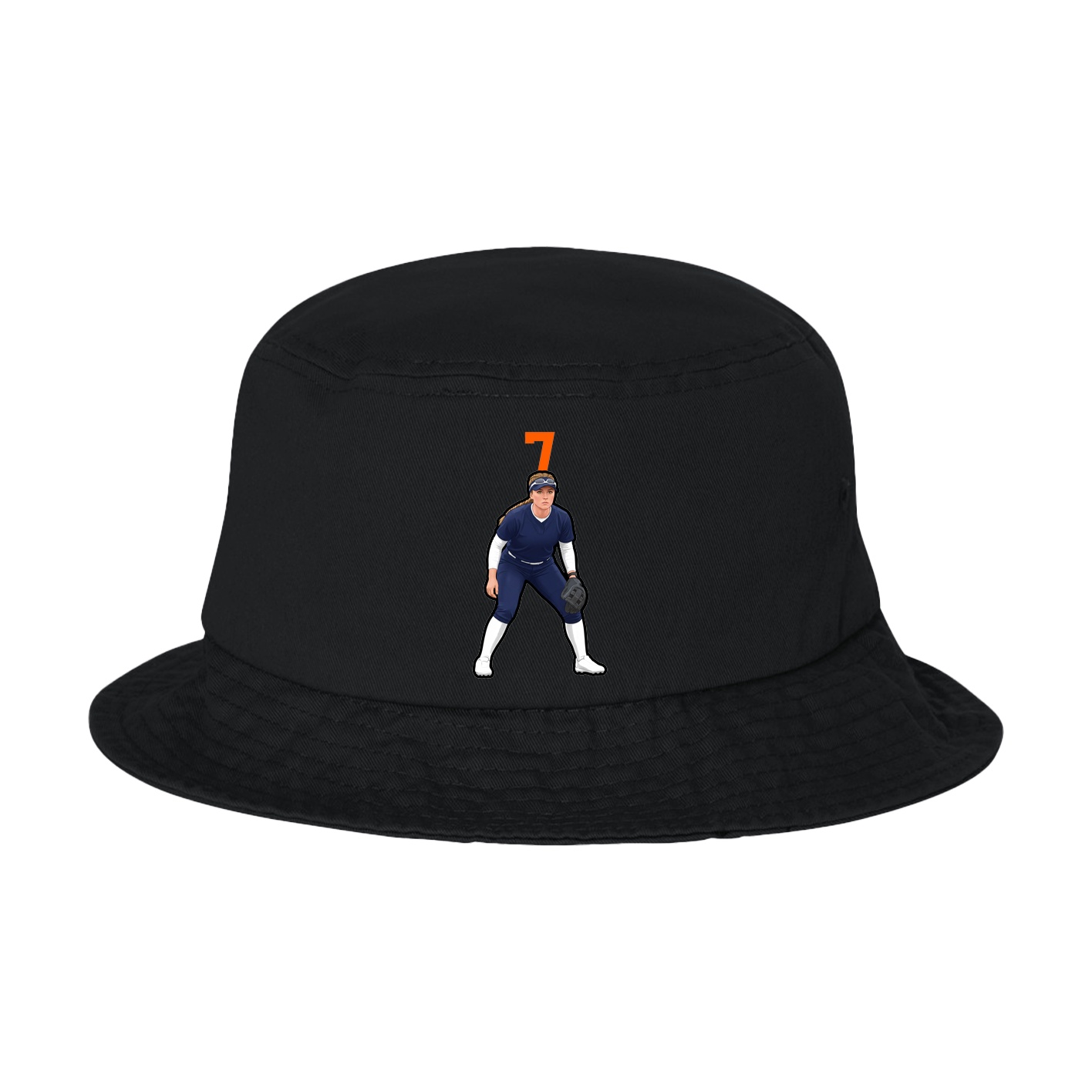Bucket Cap — Number Top in Black