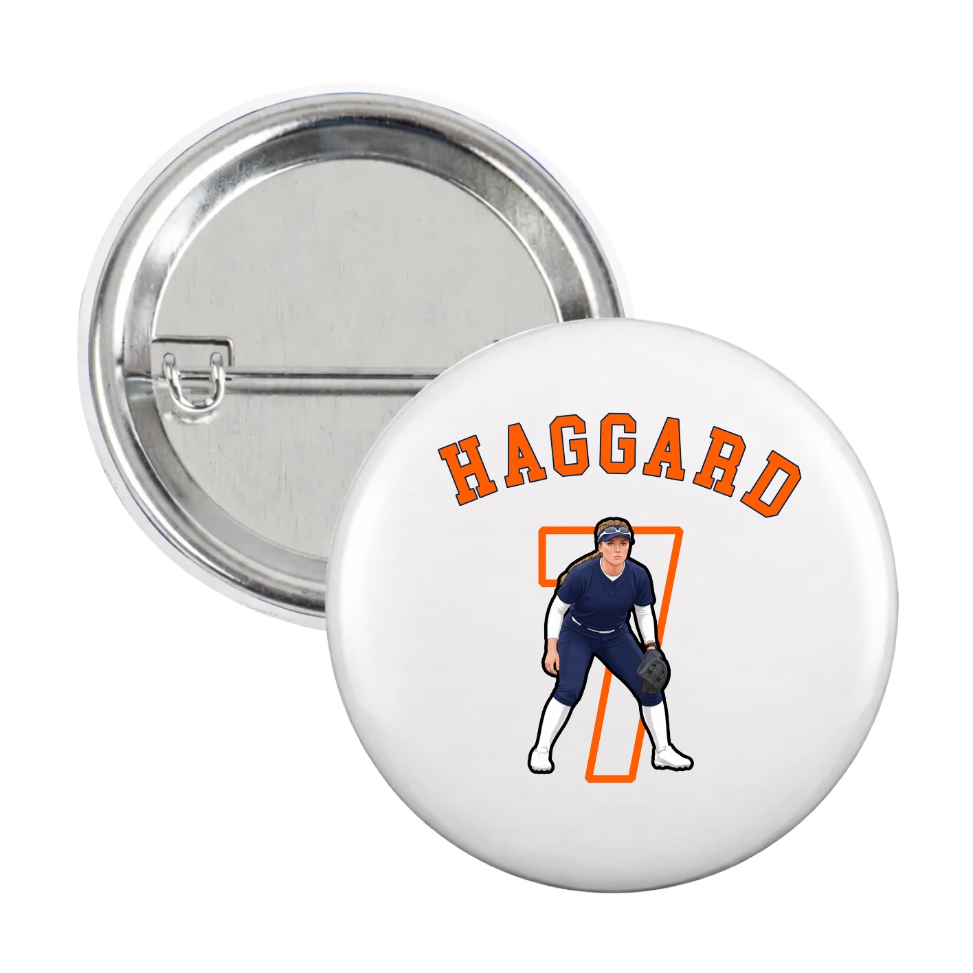 Game Day Button — Shirsey Arch in White