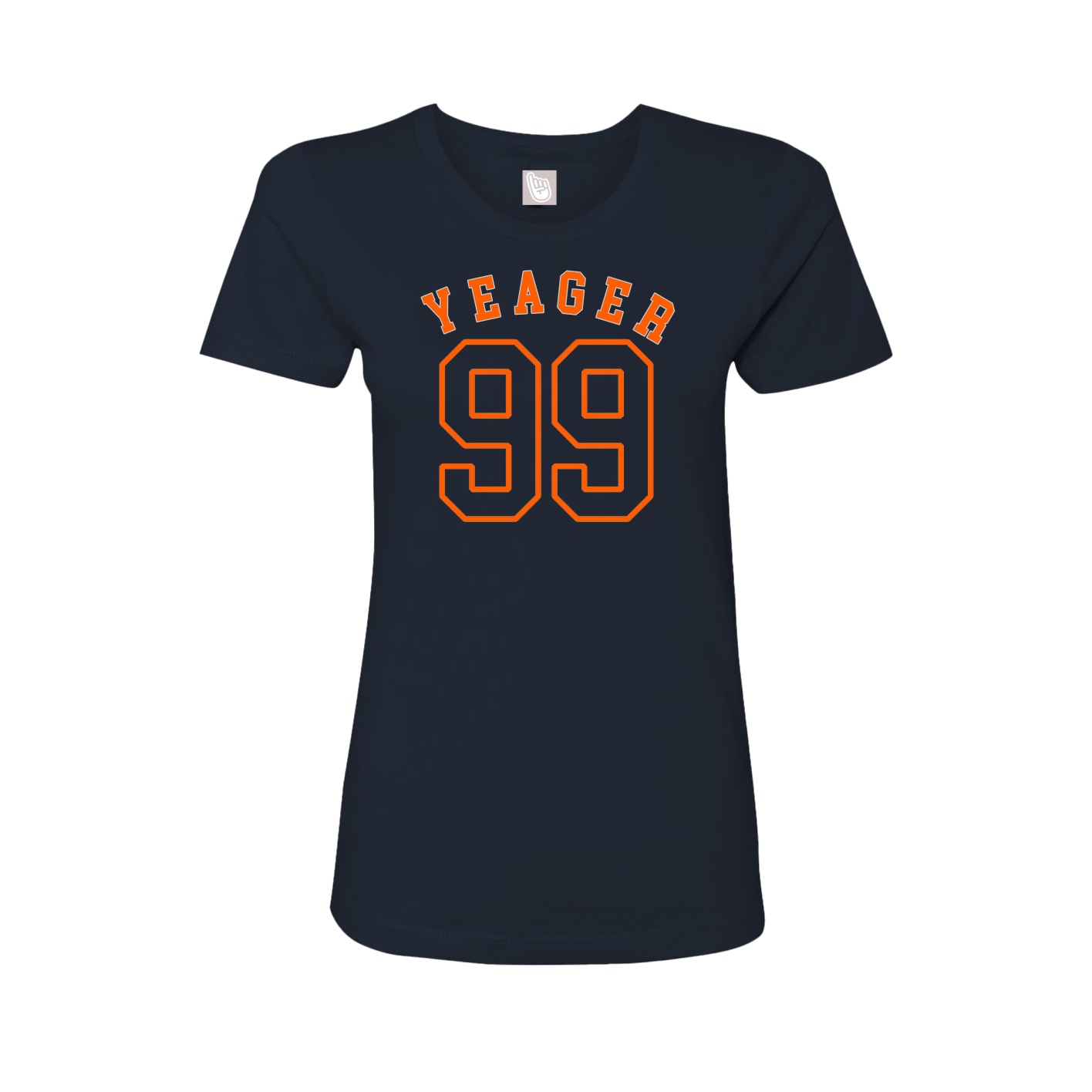Fitted Women's Tee — Shirsey Arch in Navy