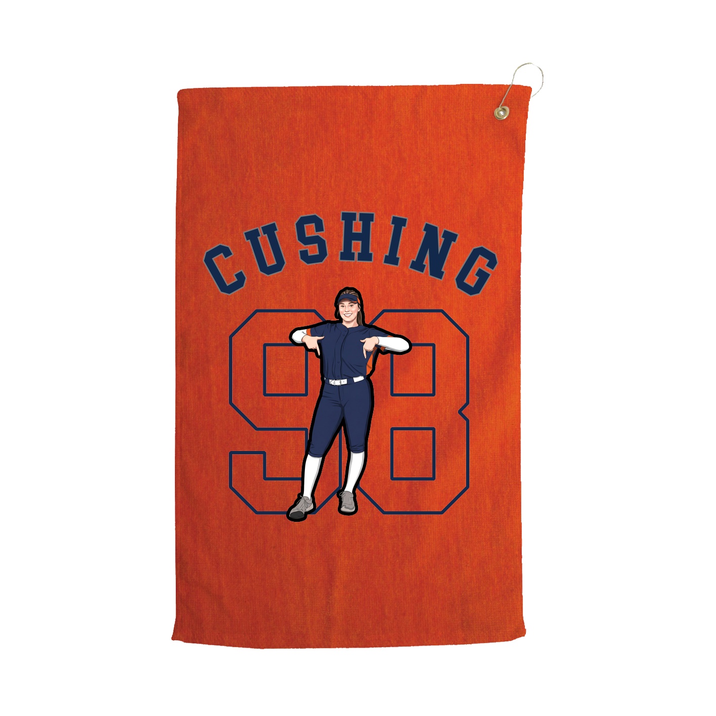 Golf Towel — Shirsey Arch in Orange