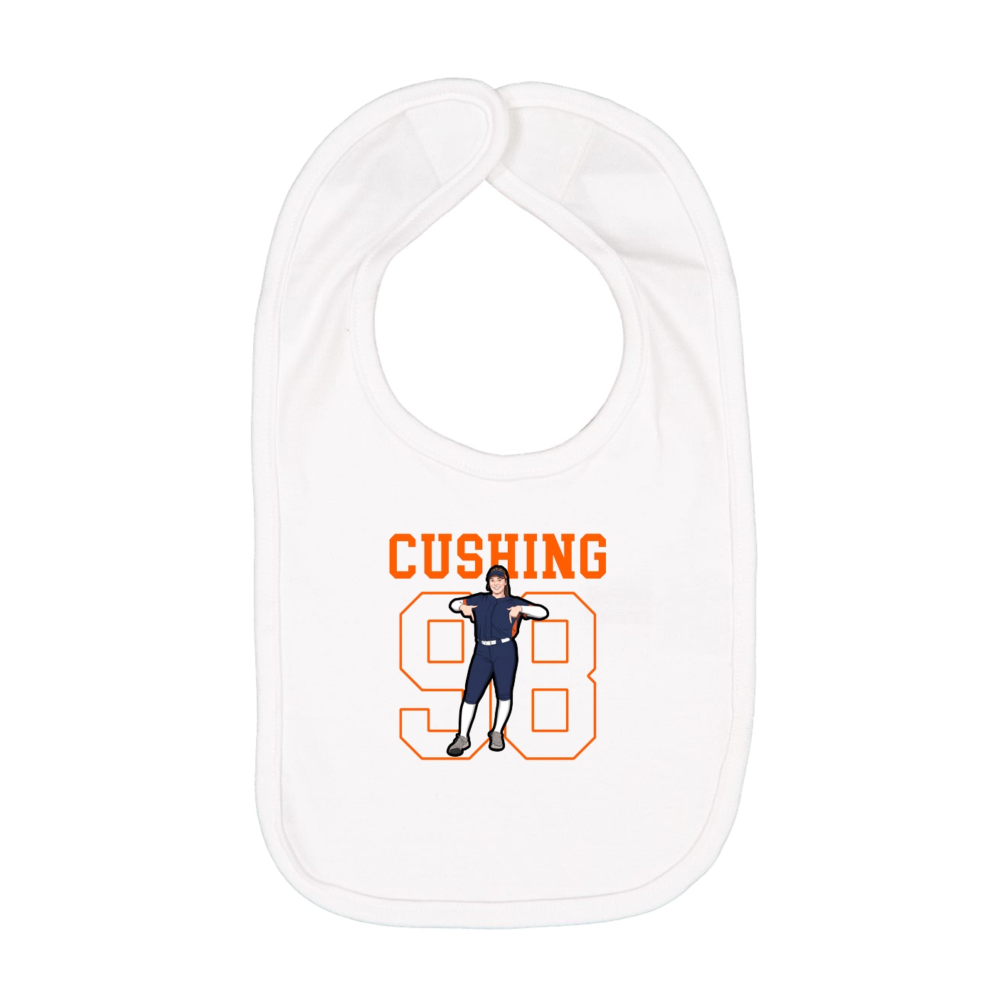 Infant Bib — Shirsey in White