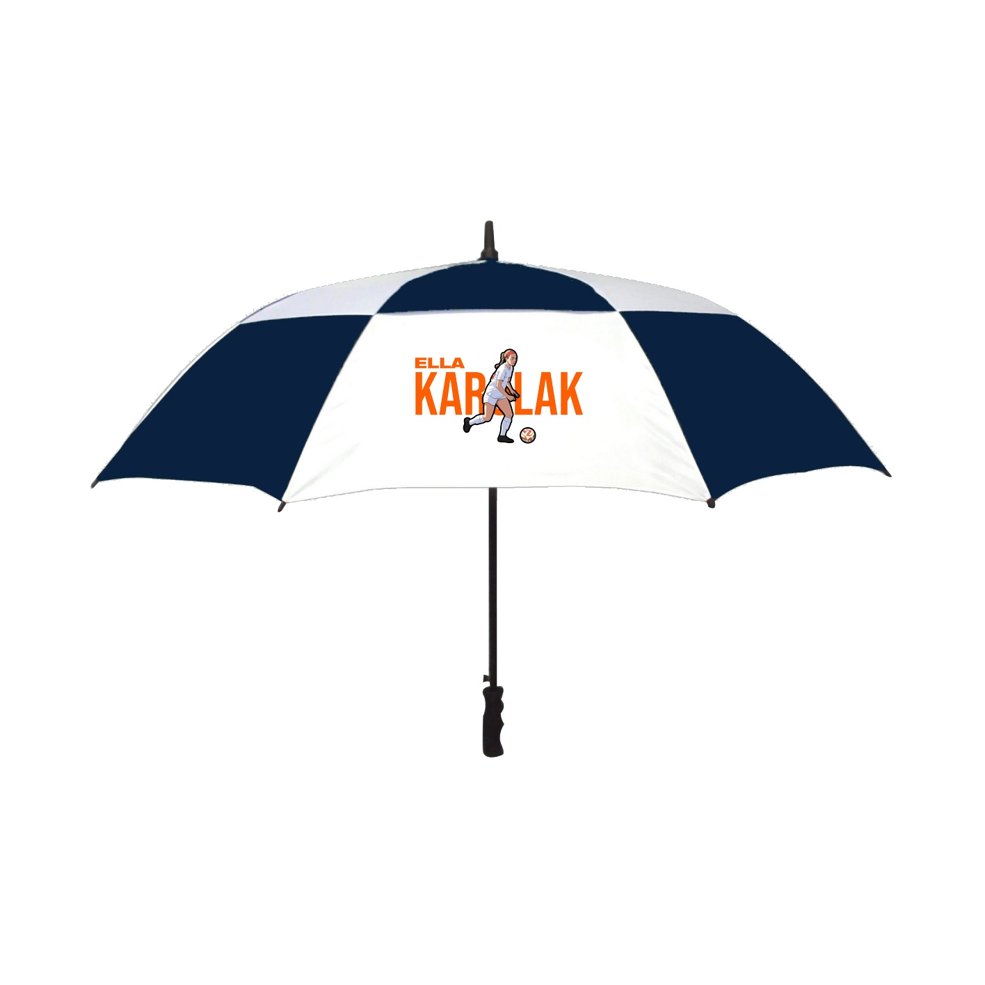 Golf Umbrella — Player Name in Navy