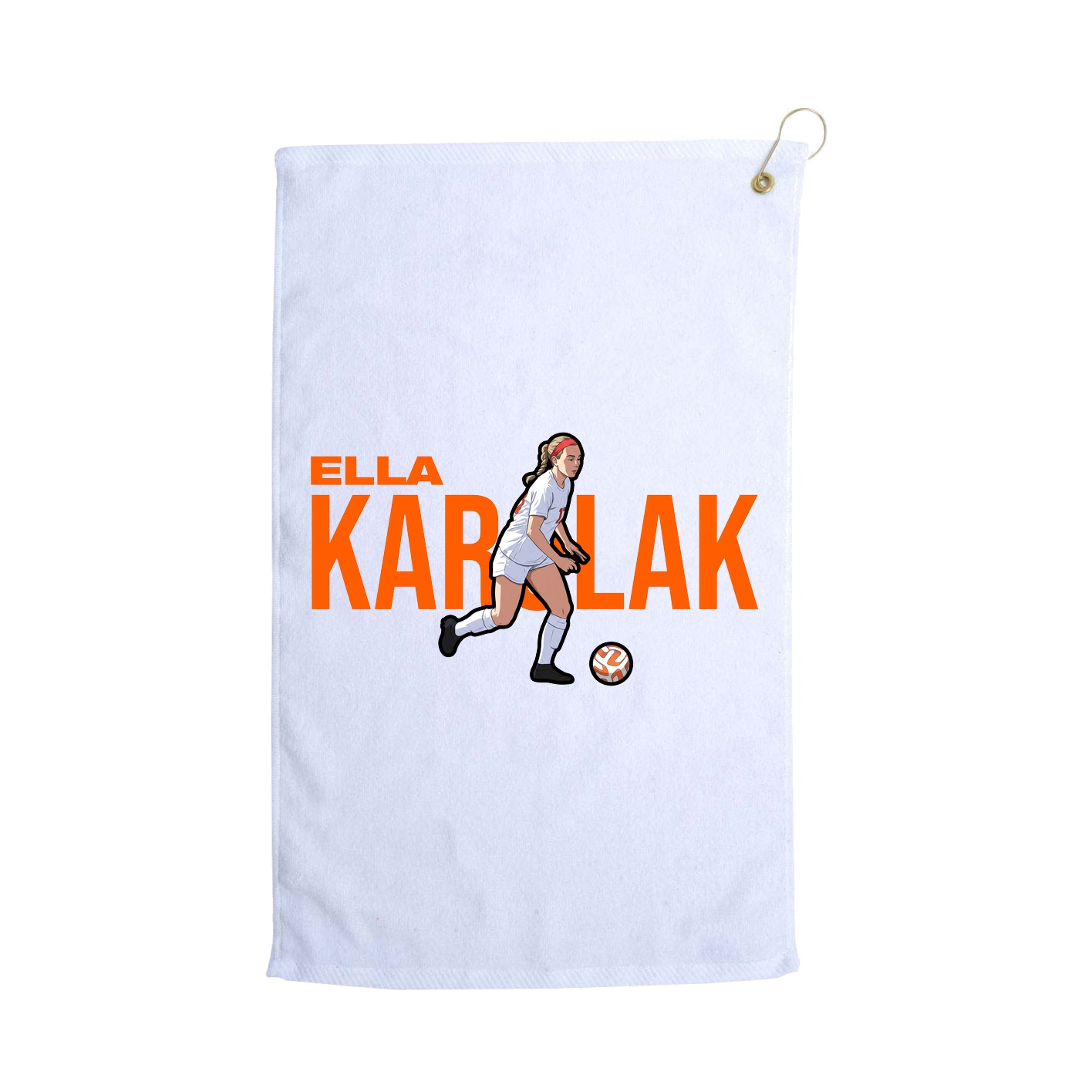 Golf Towel — Player Name in White