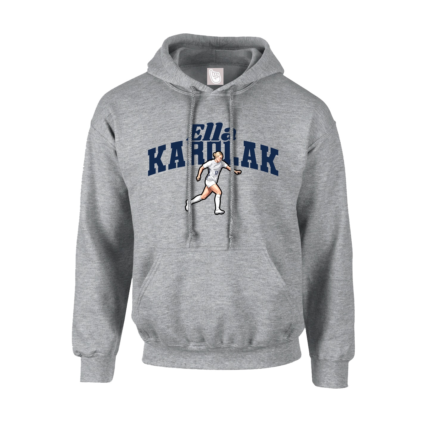 Youth Hoodie — Signature Arch in Grey