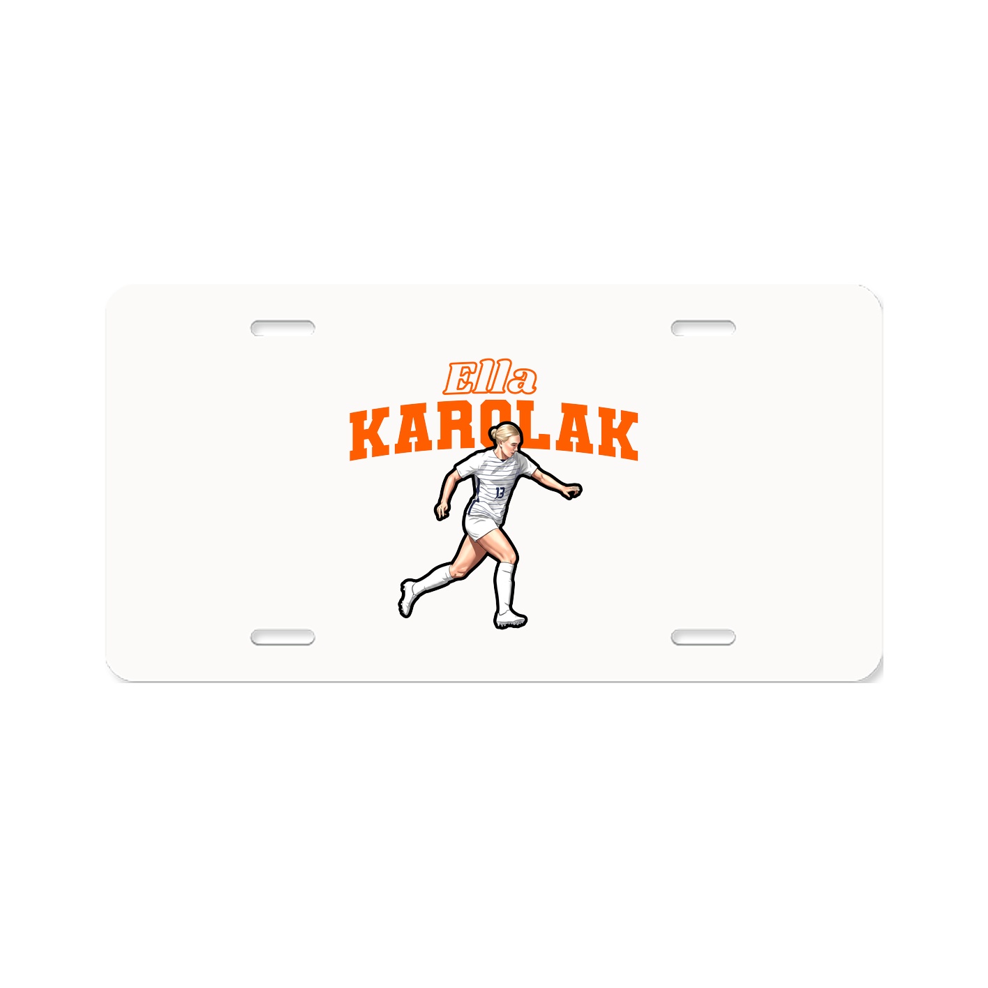 License Plate — Name Arch in Classic