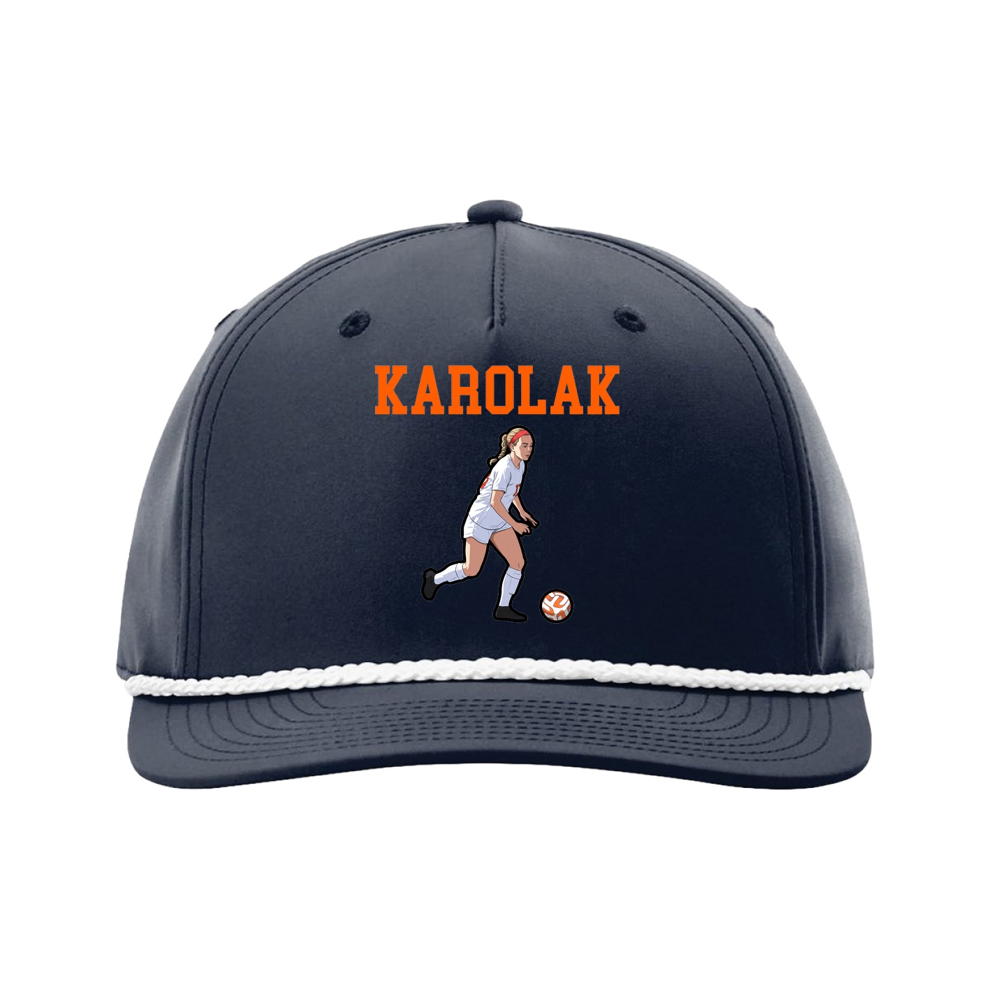 Five-Panel Classic Rope Cap — Shirsey in Navy