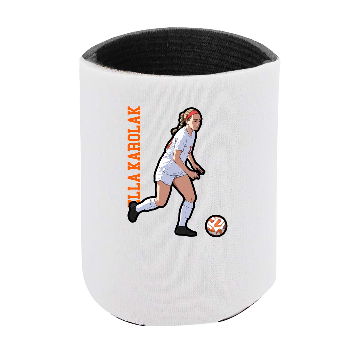 Can Holder — Name Vertical in White