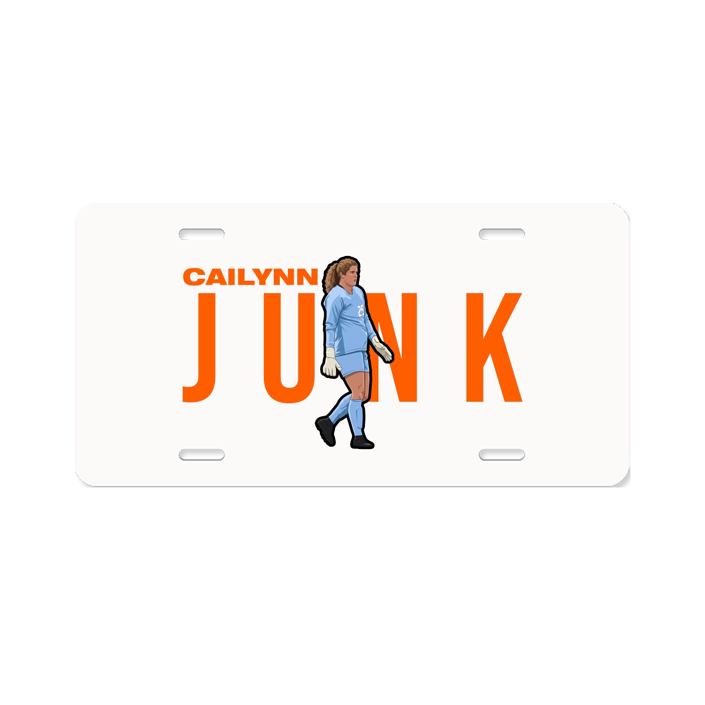 License Plate — Player Name in Classic