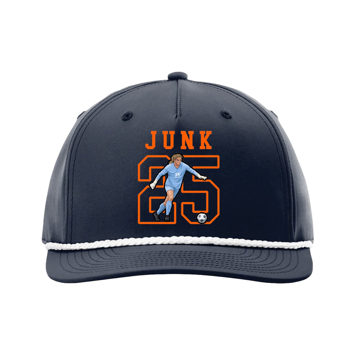 Five-Panel Classic Rope Cap — Shirsey in Navy