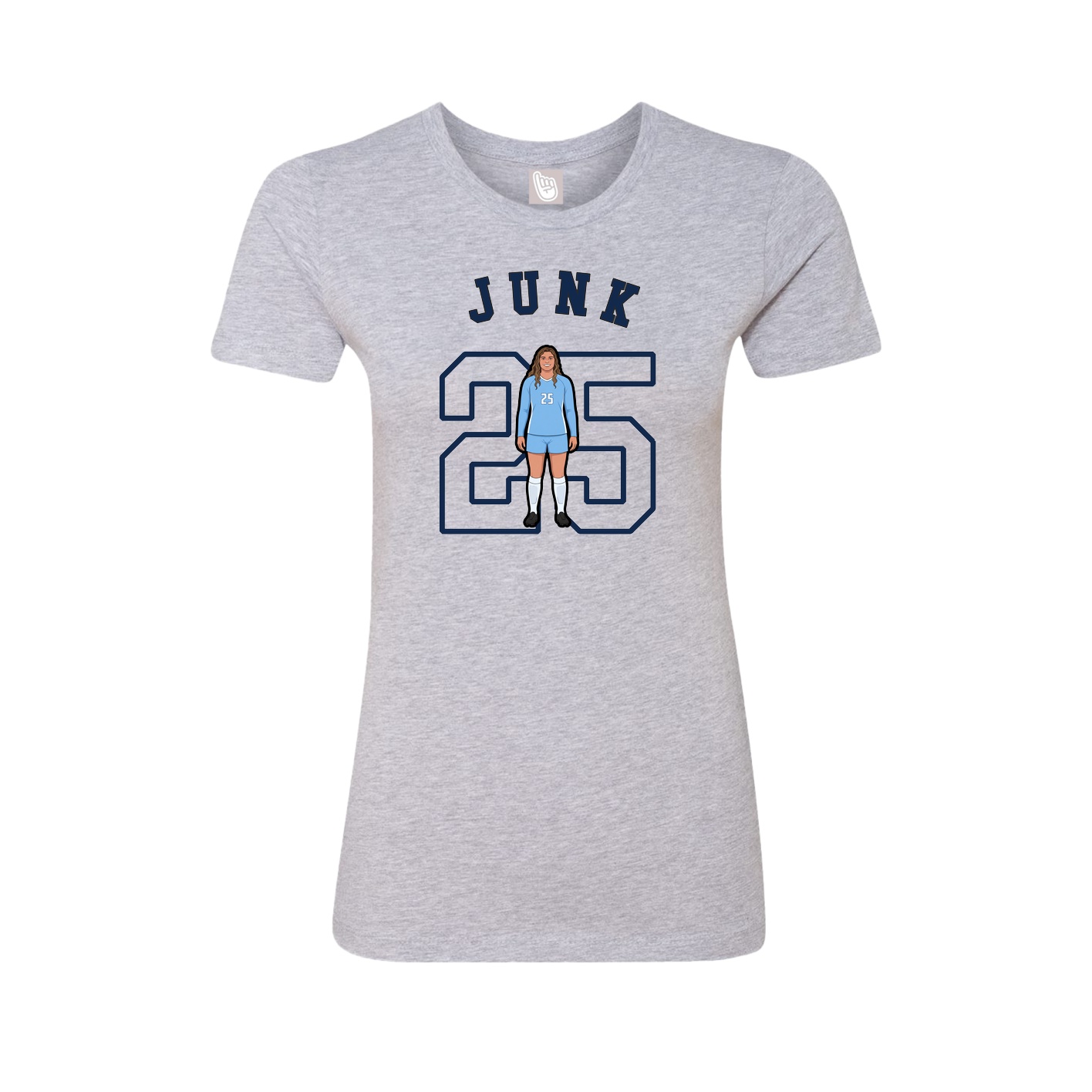 Fitted Women's Tee — Shirsey Arch in Grey