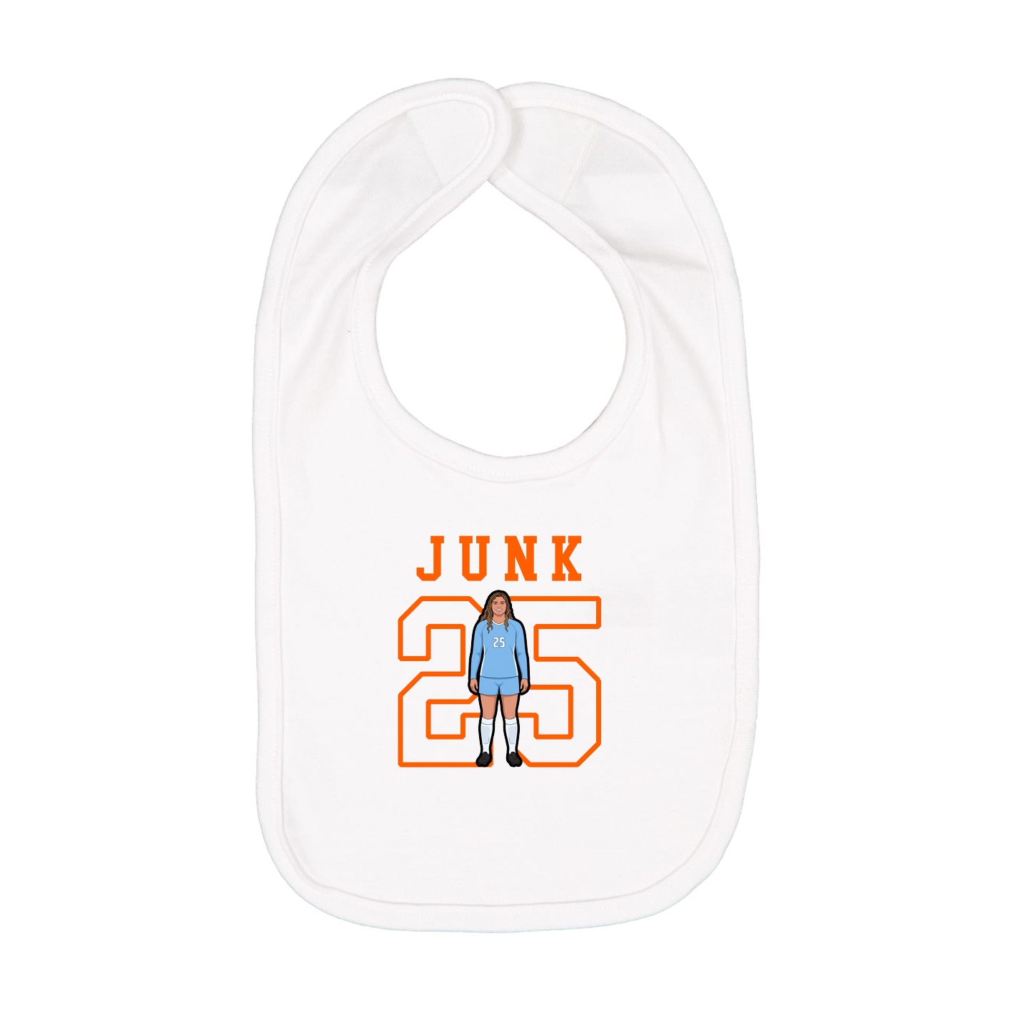 Infant Bib — Shirsey in White