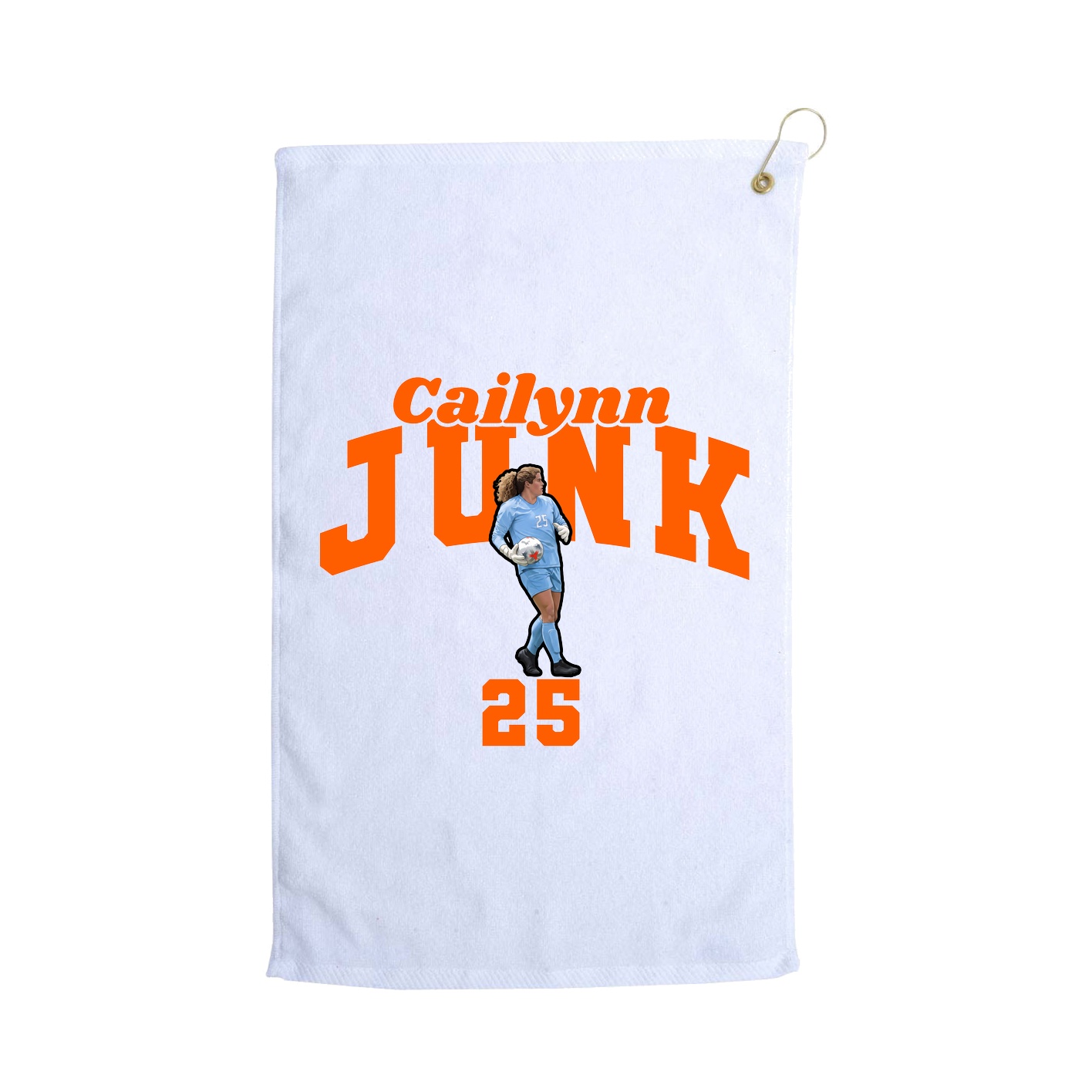 Golf Towel — Signature Arch in White