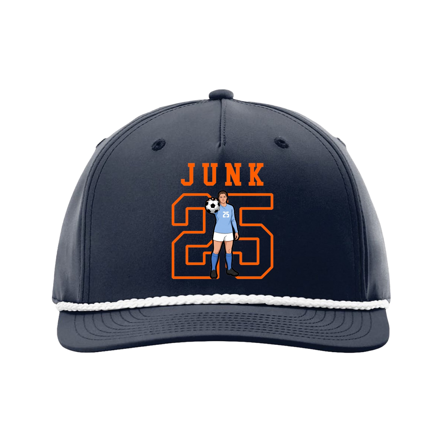 Five-Panel Classic Rope Cap — Shirsey in Navy