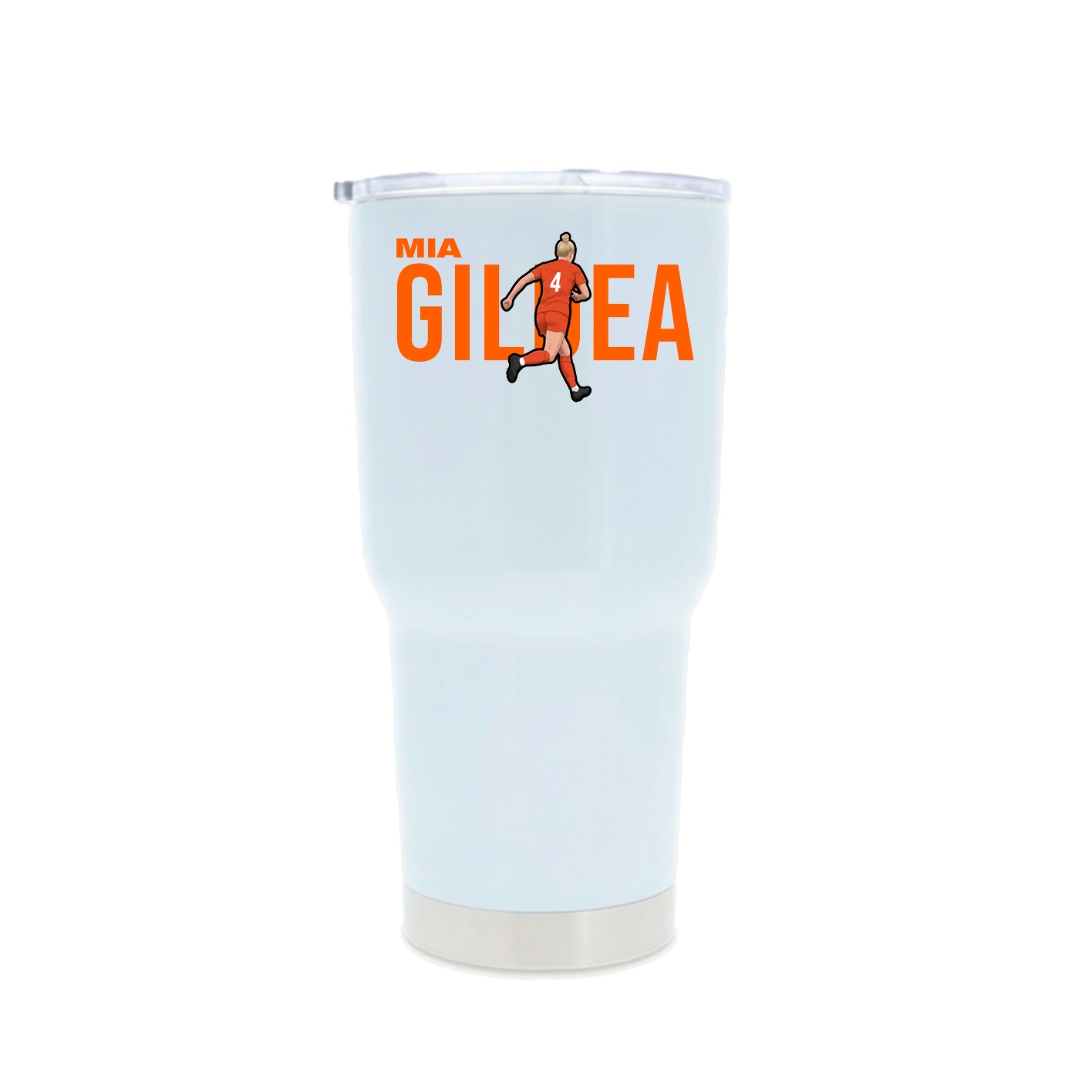 30oz Stainless Steel Tumbler — Player Name in White