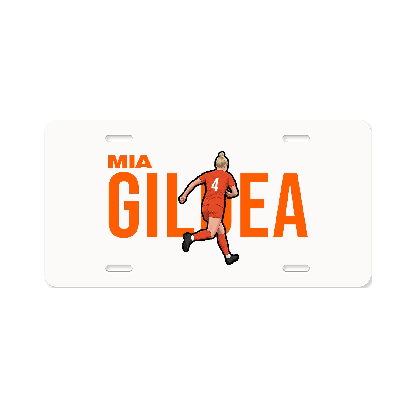 License Plate — Player Name in Classic