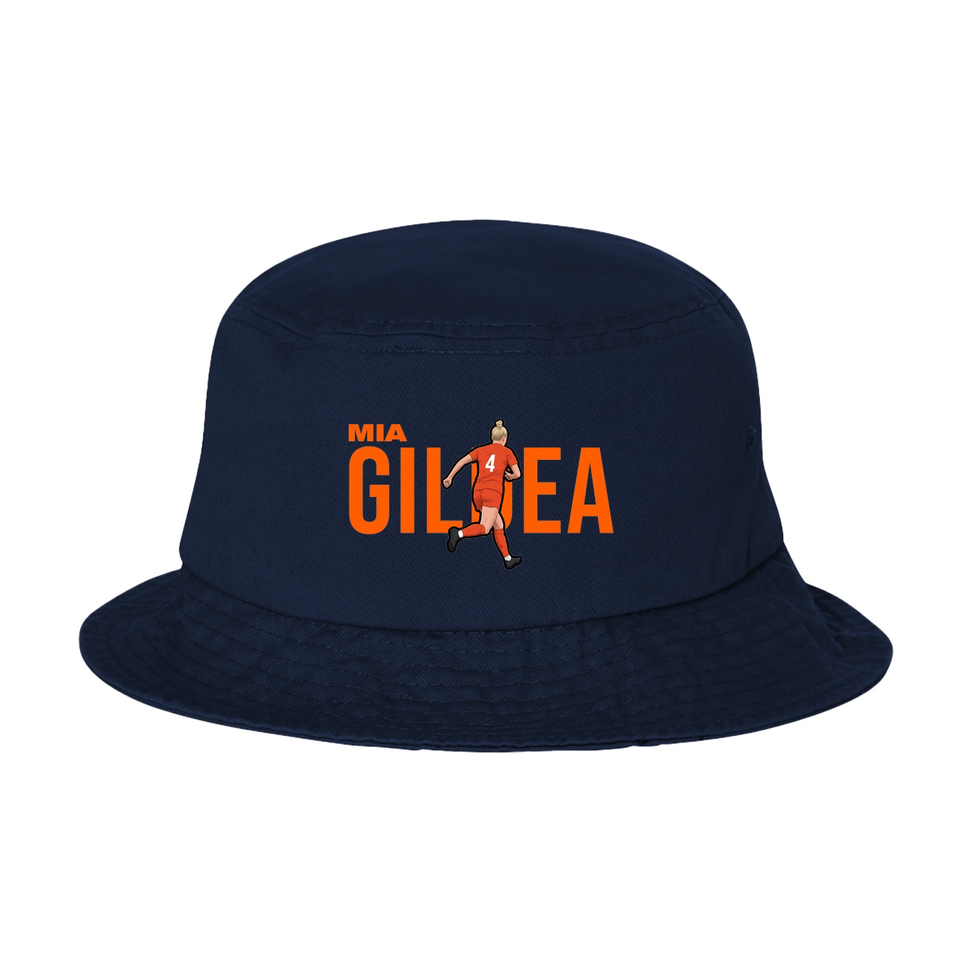 Bucket Cap — Player Name in Navy
