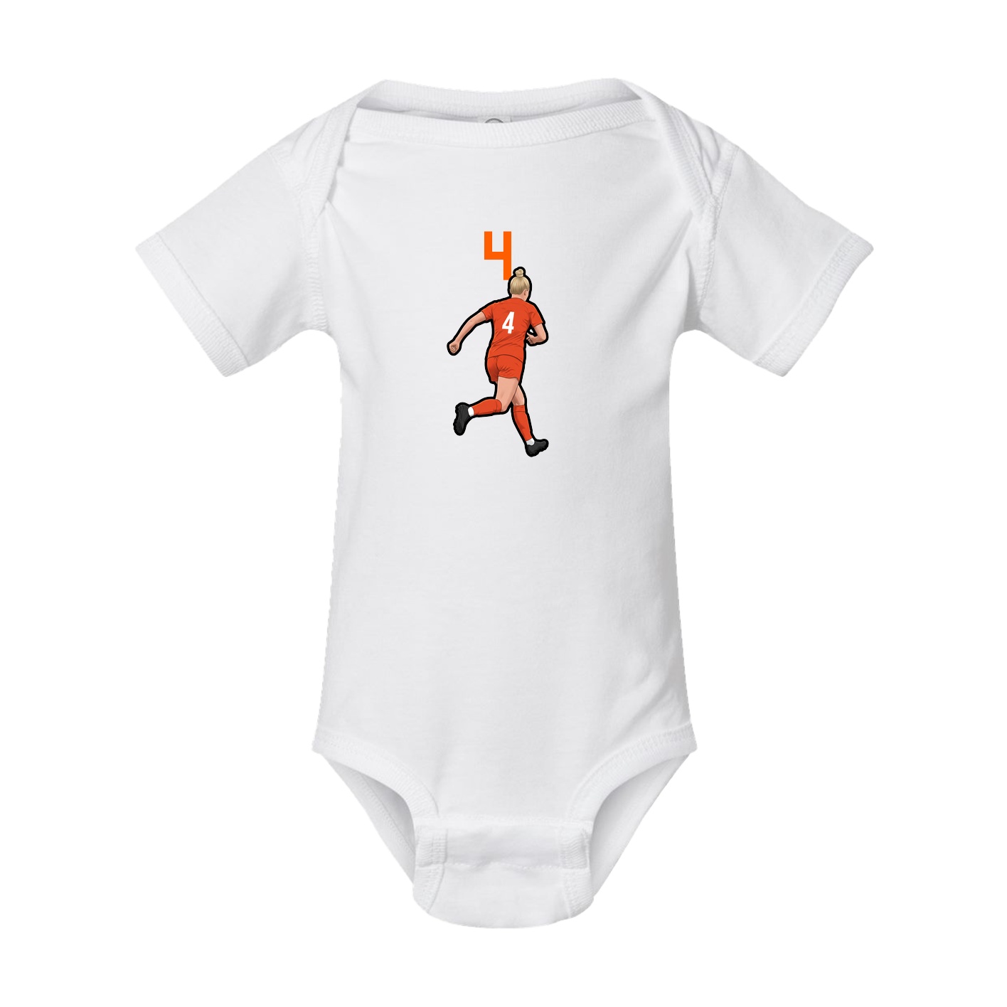 Baby Onesie — Number Top in White