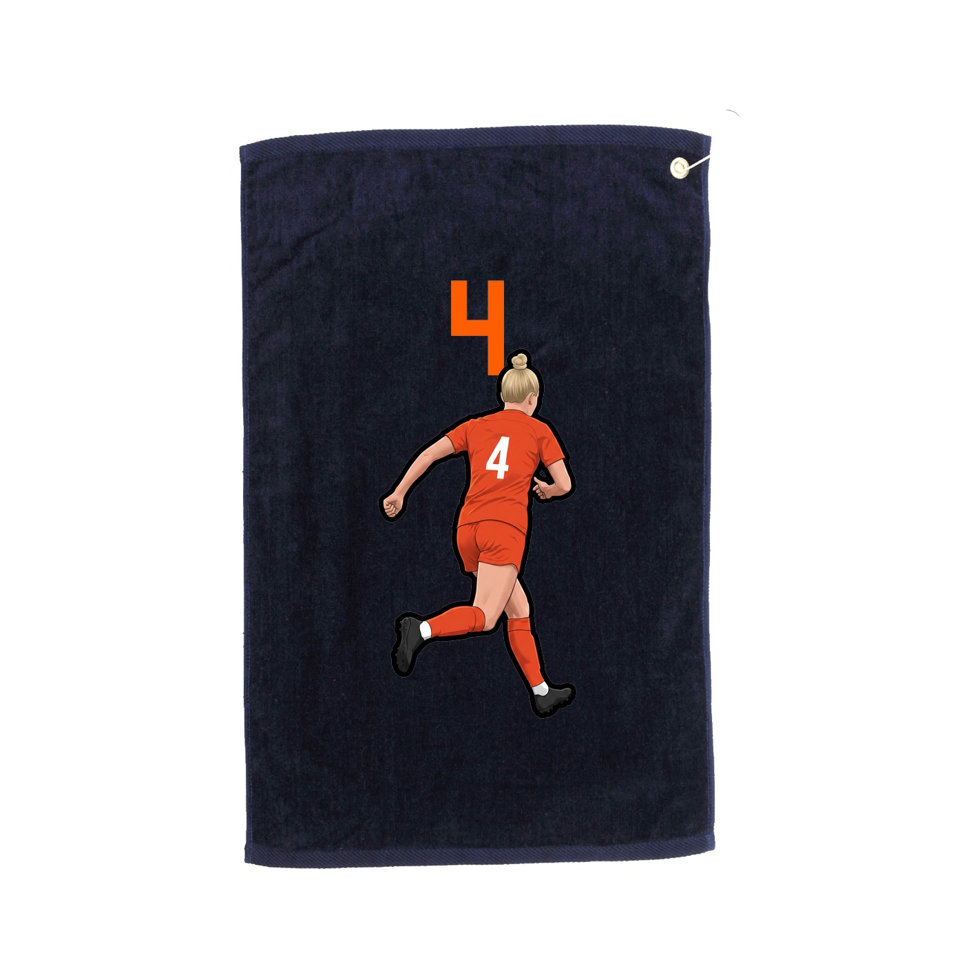 Golf Towel — Number Top in Navy