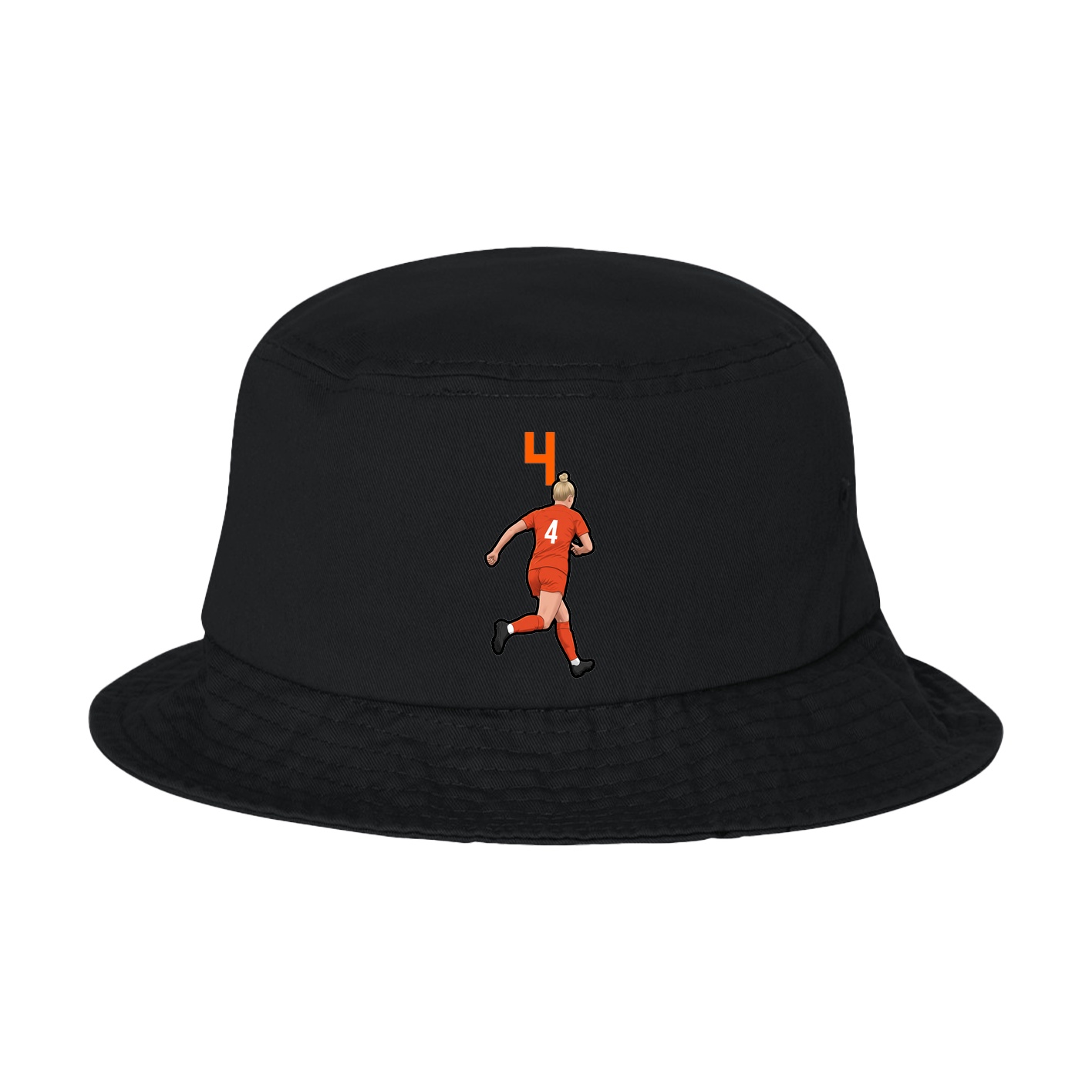 Bucket Cap — Number Top in Black