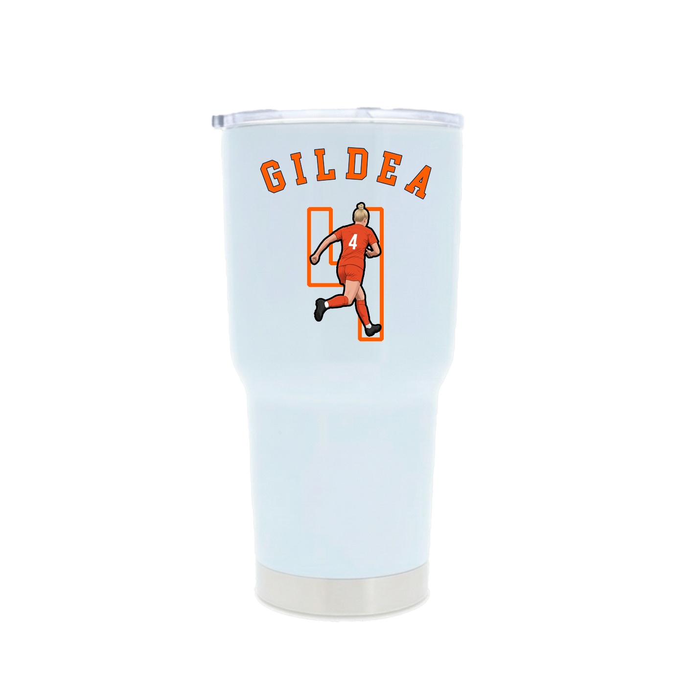 30oz Stainless Steel Tumbler — Shirsey Arch in White