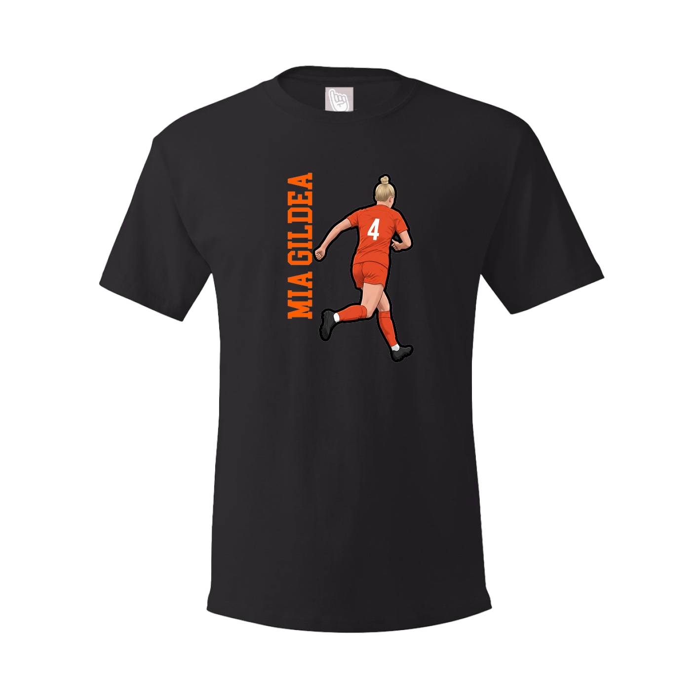 Tee — Name Vertical in Black