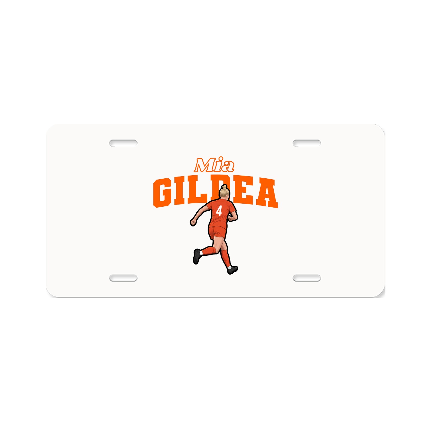 License Plate — Name Arch in Classic