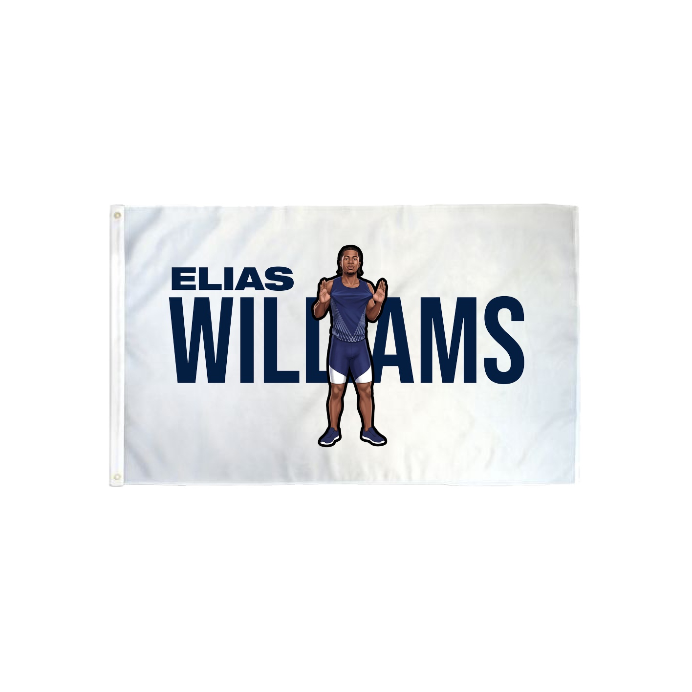 3x5 Flag — Player Name in Classic