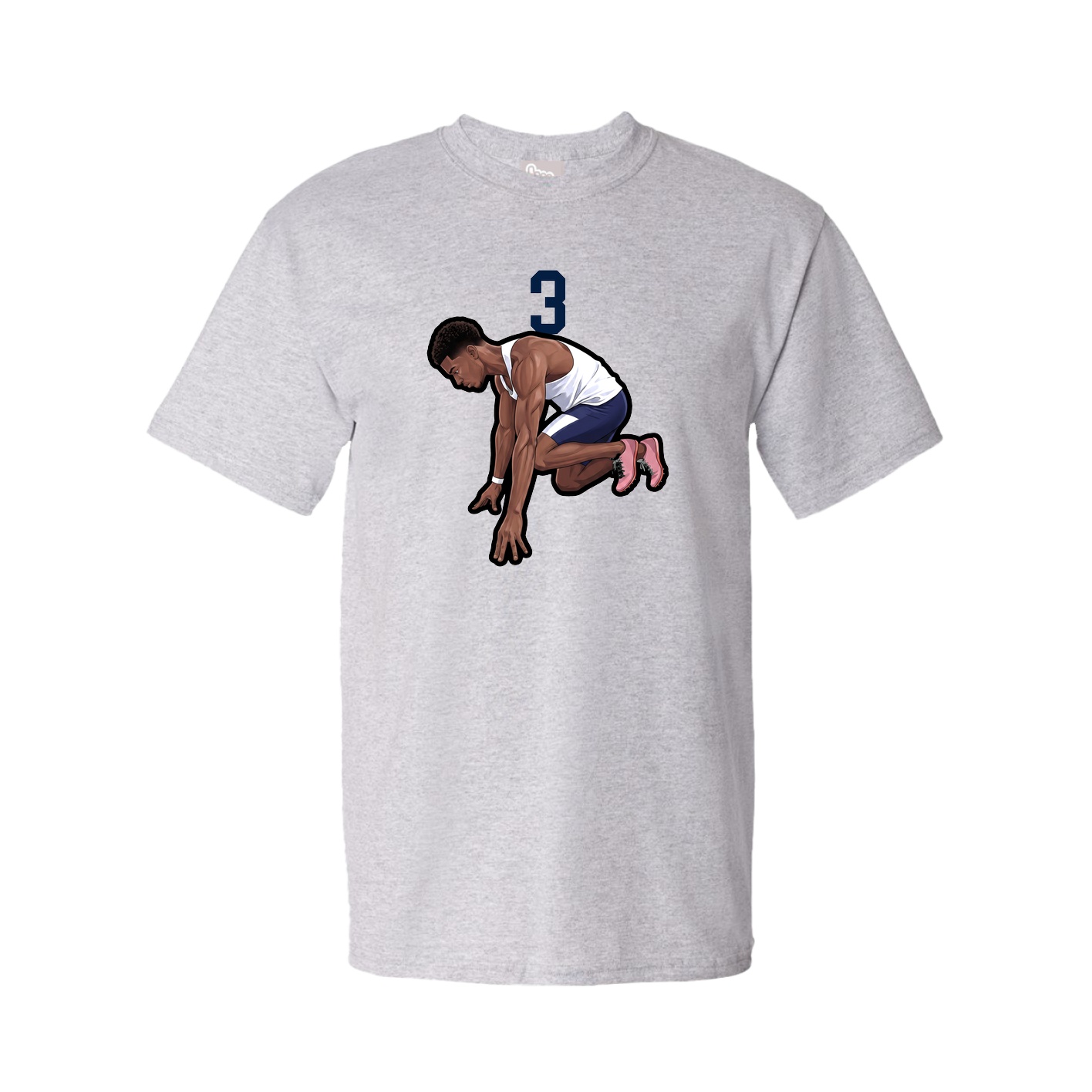 Tee — Number Top in Grey
